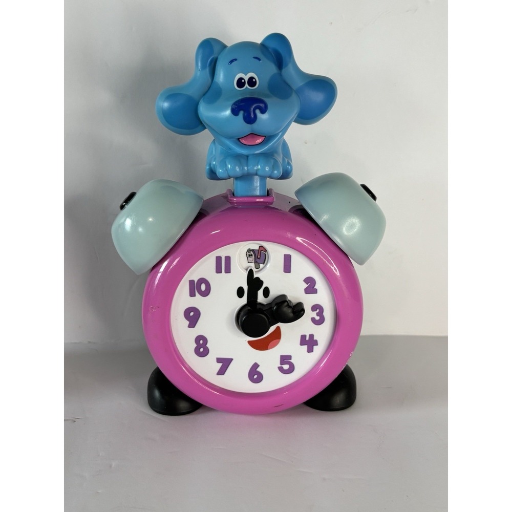 Leapfrog 2020 Blues Clues Tickety Tock Alarm Clock Educational Musical Toy WORKS